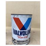 Valvoline racing motor oil FULL advertising can