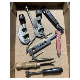 Pipe cutters, miscellaneous tools