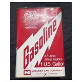 1 gallon gasoline can advertising empty