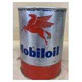 MOBILOIL advertising oil can empty
