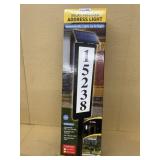 Solar powered address, light new inbox