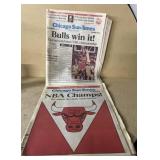 Chicago Bulls souvenir newspapers