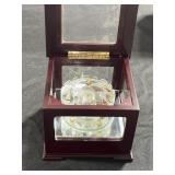 Musical glass carousel