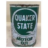 Quaker State oil advertising can empty