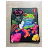 Neon nature, sticker kaleidoscope book