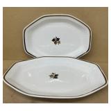 Ironstone tea, leaf platters