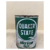 Quaker State oil advertising can empty