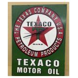 Texaco battery operated clock