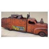 MARX fire truck ride toy vintage no steering wheel