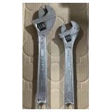 Craftsman wrenches, 12 inch and 10 inch