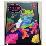Neon nature, sticker kaleidoscope book