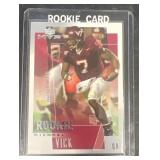 2001 Michael Vick, upper deck rookie card football