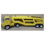 Tonka car carrier yellow truck