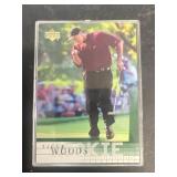 2001 Tiger Woods upper deck, golf card