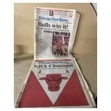 Chicago Bulls souvenir newspapers