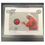 Bobby Knight, 2001 fleer shirt worn trading card