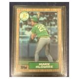 1987 Mark McGwire Topps rookie card