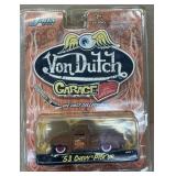 JADA VON DUTCH garage 53 Chevy pick up 1/64 scale