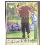 2001 Tiger Woods upper deck, golf card