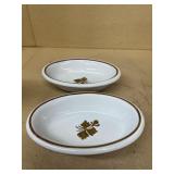 Ironstone tea, leaf serving dishes