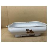 Iron stone, tea, leaf serving dish