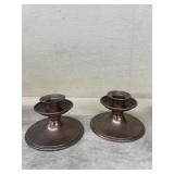 Copper candle holders