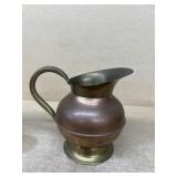 Copper brass creamer