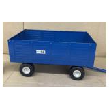 The big blue farm wagon