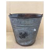 Galvanized bucket