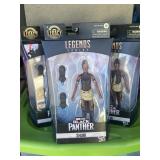 (3) Marvel legends Black Panther action figure