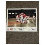 1990 Cincinnati Reds world champions poster