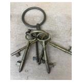 Brass skeleton and keys