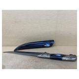 Eagle head knife with sheath