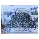 1993 NFL NY Giants team photo with authentic