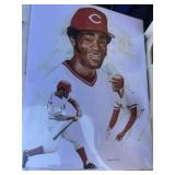 (2) George foster prints and Cincinnati reds 2