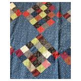 Early Calico Quilt, 9 Square, 6