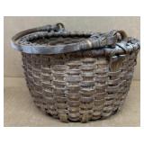 Early Farm Basket w/ swing handle