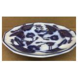 Morning, glory pattern bowl