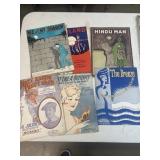 Vintage sheet music