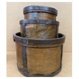 (3) Grain Measurers, graduated size