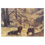 Lawrence McConaha, Farmstead w/ Cattle