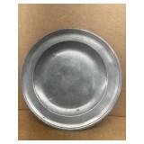 Edgar Curtis pewter plate 7 1/2 inches