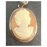 Cameo necklace with silver 925 chain