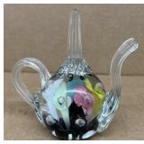 Joe Saint Clair teapot paperweight