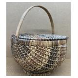 Cherokee Indian Basket with hinged lid