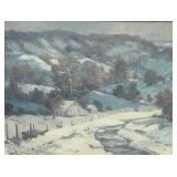 W.A. Eyden, Whitewater Valley Winter, 30" x 40"