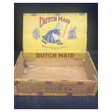 Dutch maid, antique cigar box