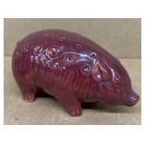 Pottery pig, toothpick holder