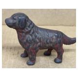 Cast iron dog bank