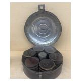 Antique spice can container